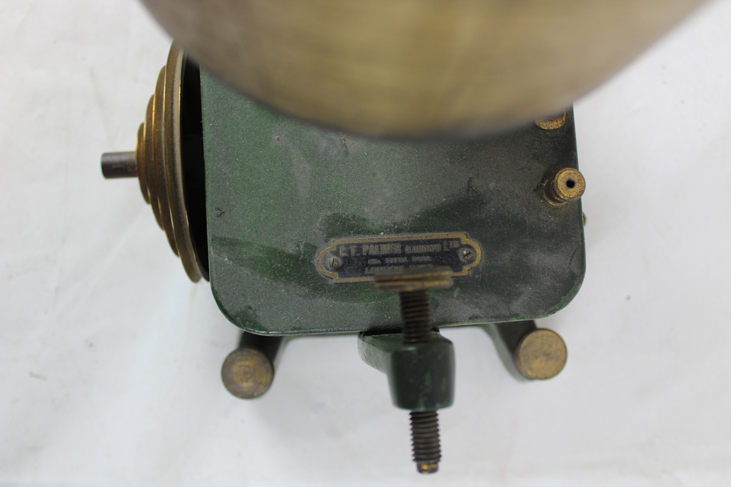 Image of Antique Brass Engineering Unit with fanbelt and gears