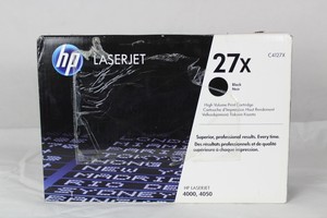 Thumbnail image of HP GENUINE C4127X BLACK PRINT CARTRIDGE (TONER) 27X  OEM 4000 4050