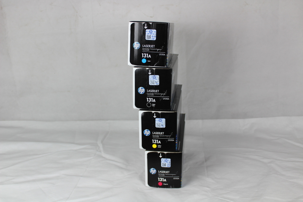 Image of Genuine HP131A Laserjet Ink Cartridges Full Set Black Magenta Yellow And Cyan