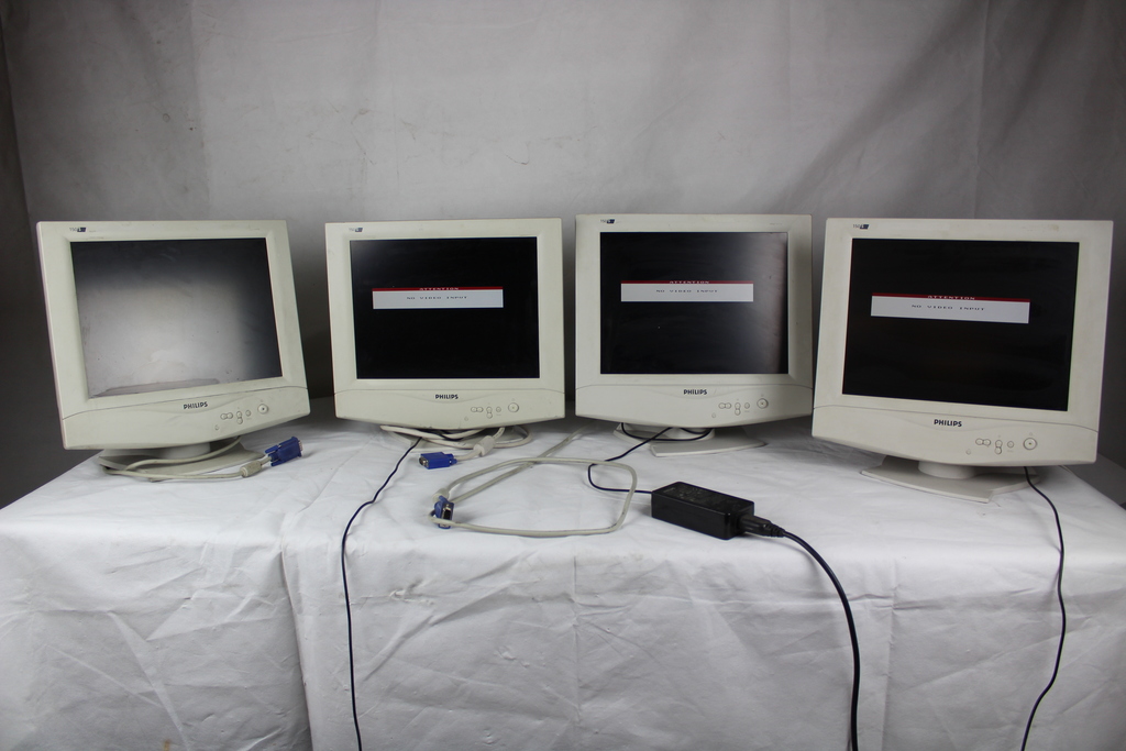 Image of Job Lot of 4 Philips Flat Screen 150S 15" LCD Monitors