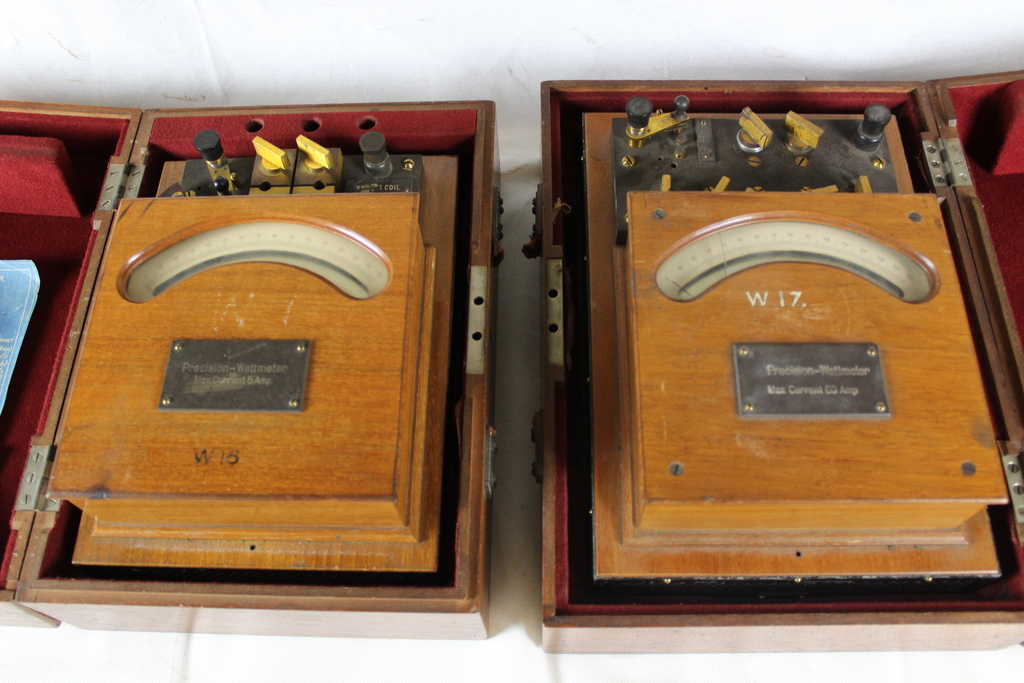 Image of Antique Collection 1900's 23x Precision Voltmeters + Other Electronics