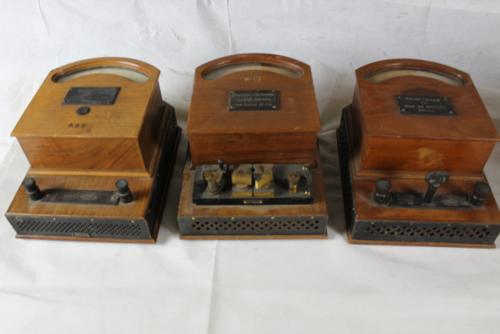Image of Antique Collection 1900's 23x Precision Voltmeters + Other Electronics