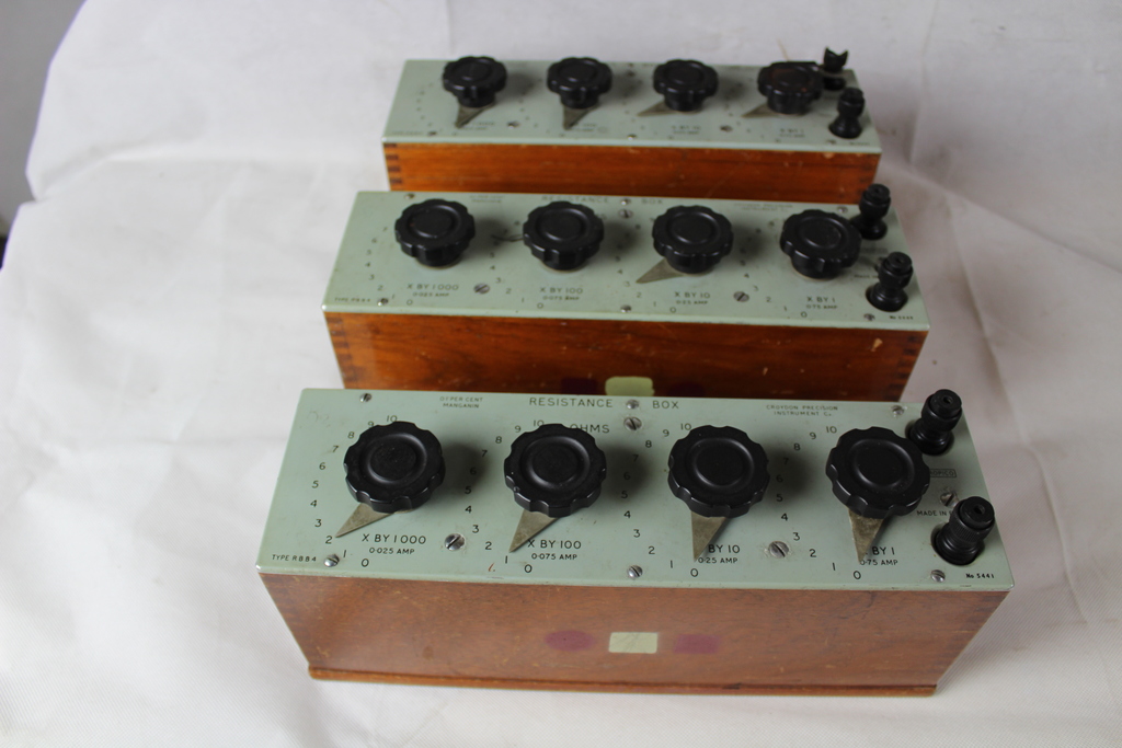 Image of Antique Collection 1900's 23x Precision Voltmeters + Other Electronics