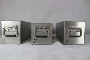 Thumbnail image of Set of 3 Heavy Duty Stainless Steel Planters with Handles 48 x 18 x 18 cm each 