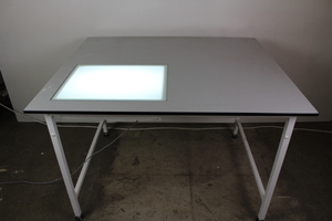 Thumbnail image of Lab Tables with H.A.West (X-RAY) Ltd Desk Mounted Viewing Box