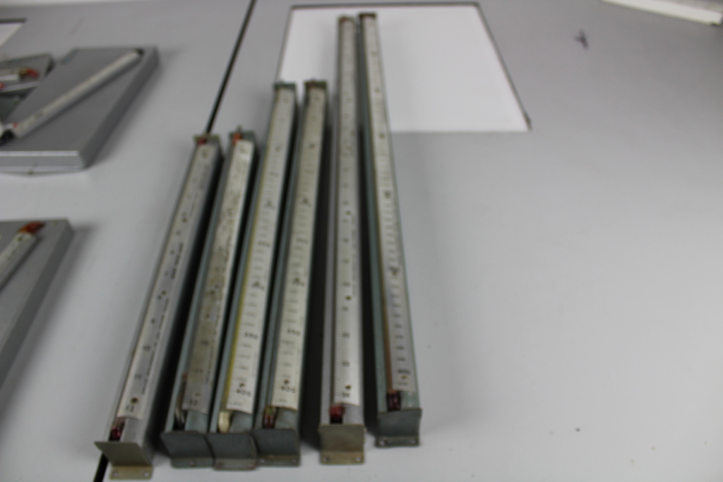 Image of of 16x Airflow Developments Fluid Paraffin Manometer - Assortment of Scales