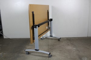 Thumbnail image of 2 x Wooden Top Wheelable Tables