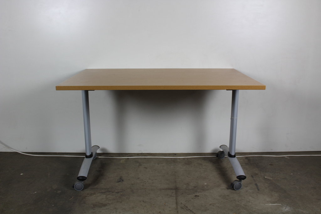 Image of 2 x Wooden Top Wheelable Tables
