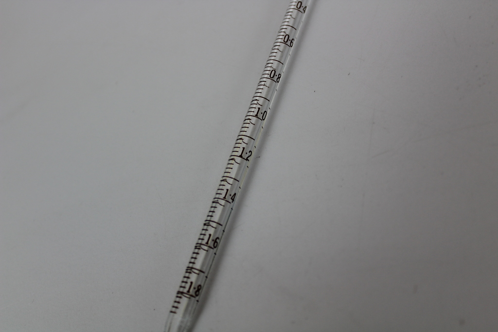 Image of 2 ml volumetric glass pipettes x 325 (approx)