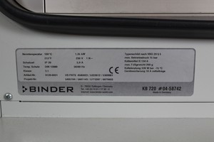 Thumbnail image of KB 720 Cooling Incubator, -5 °C to 100 °C