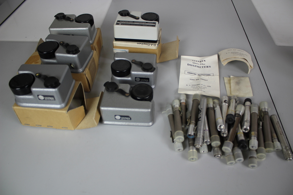 Image of Dosimeter Charging Unit x 6 & 26 Quartz Fibre Dosimeters