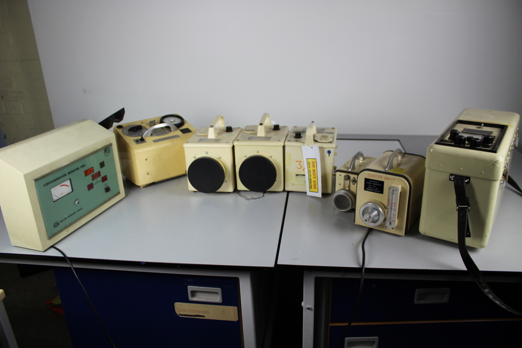 Image of of Vintage 1960's Radiation Measuring Monitoring Equipment 