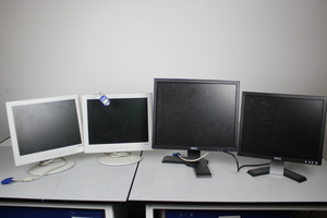 Thumbnail image of of 4 Computer Monitors, Screens, 2 x Dell 2 x Liyiama 