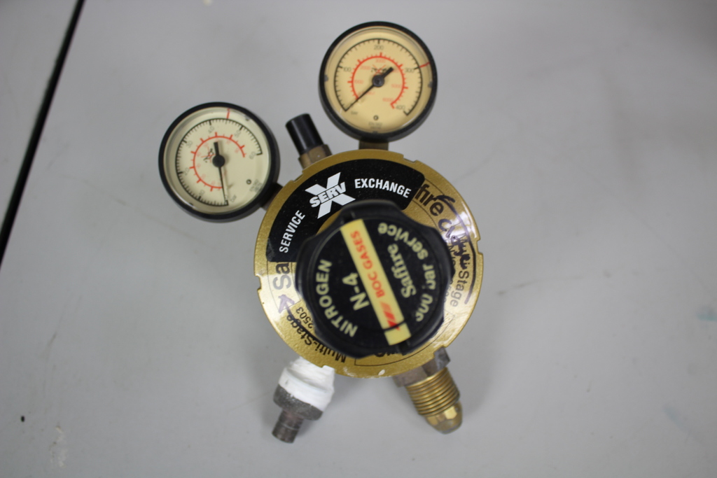 Image of of 5 Gas Regulators BOC, Saffire, Wescol Nitrogen & ESAB Hydrogen & HiLo Oxygen