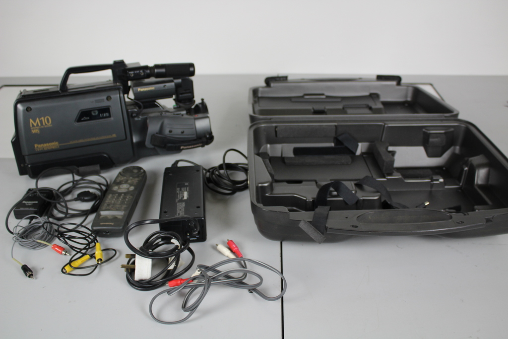Image of VHS Movie NV-M10B Video Camera Camcorder Package with Hard Case