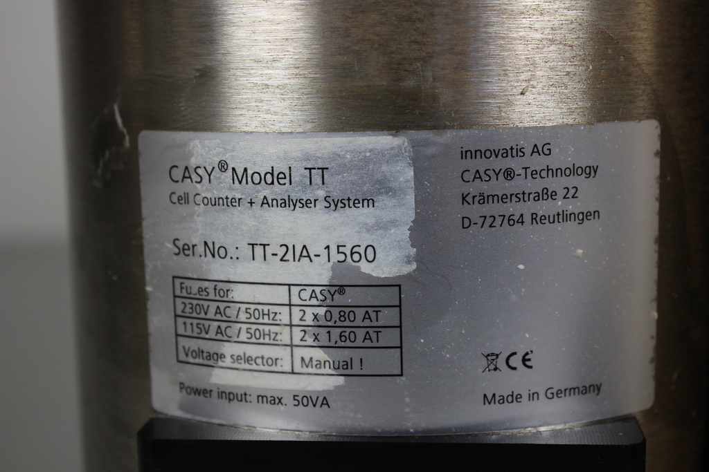 Image of Innovatis Casy TT Cell Counter + Analyser System, Controller & Accessories Roche