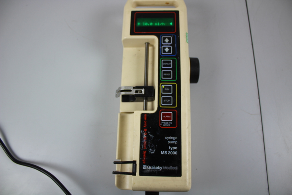 Image of Graseby Medical Microcomputer Controlled Syringe Pump type MS2000 Laboratory Lab