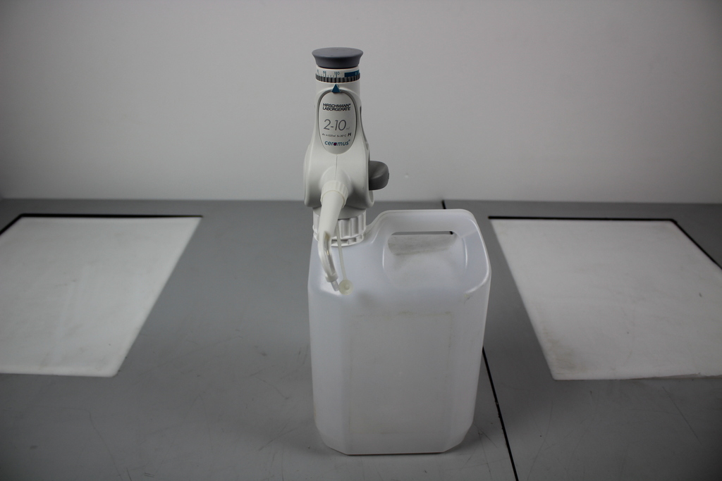 Image of Hirschmann Laborgerate Ceramus bottle top dispenser + 5 litre Container Lab