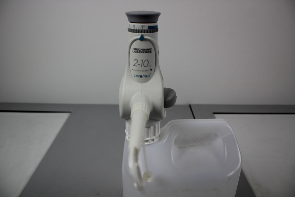 Image of Hirschmann Laborgerate Ceramus bottle top dispenser + 5 litre Container Lab