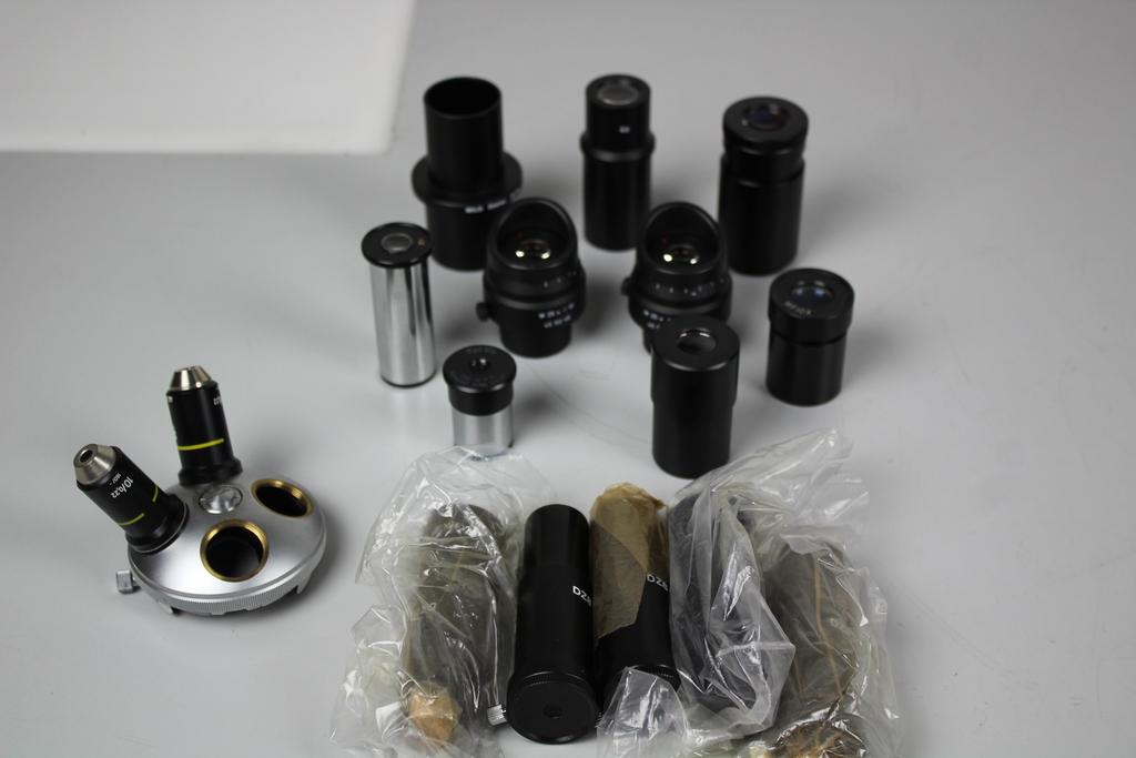 Image of Various Microscope Eyepieces, Lens & objectives (some Carl Zeiss) some new