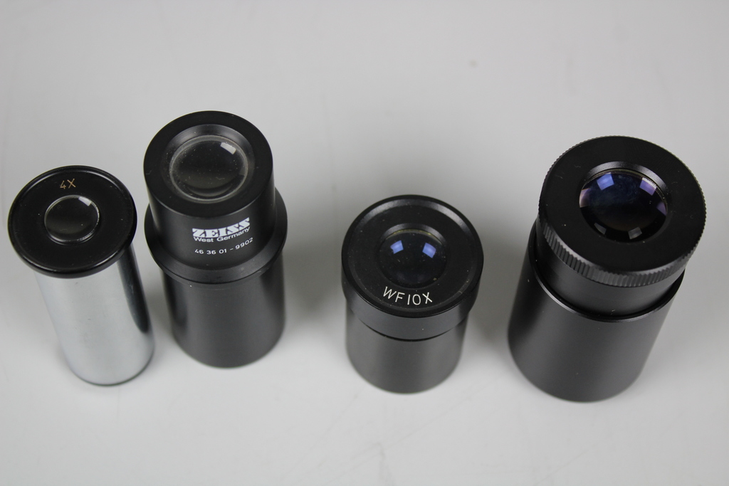 Image of Various Microscope Eyepieces, Lens & objectives (some Carl Zeiss) some new