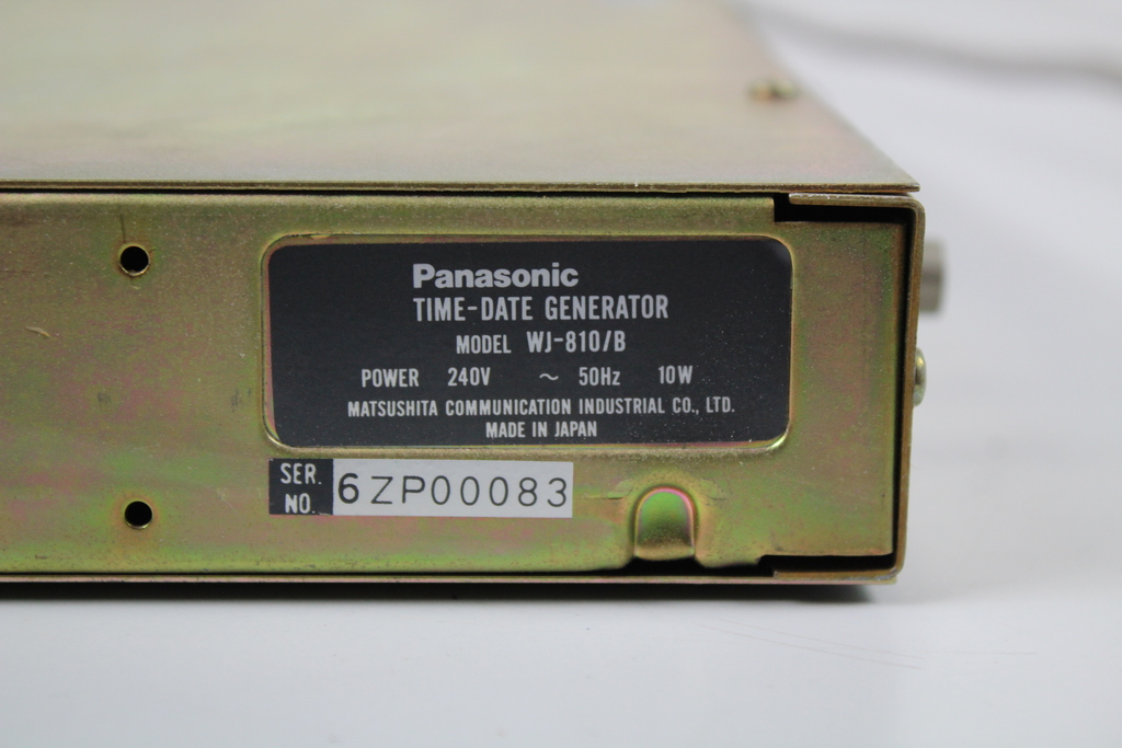 Image of Panasonic Time-Date Generator WJ 810 WJ-810