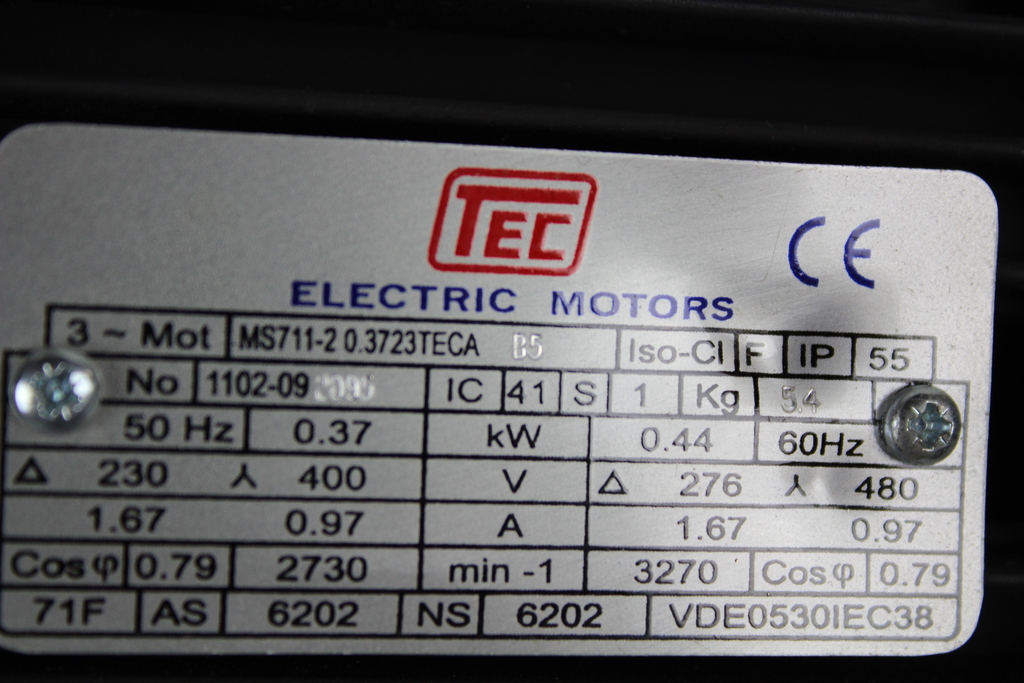 Image of TEC FCNDK63 + FCNDK90 Gearbox + TEC MS711-2 Motor Electrical Engineering