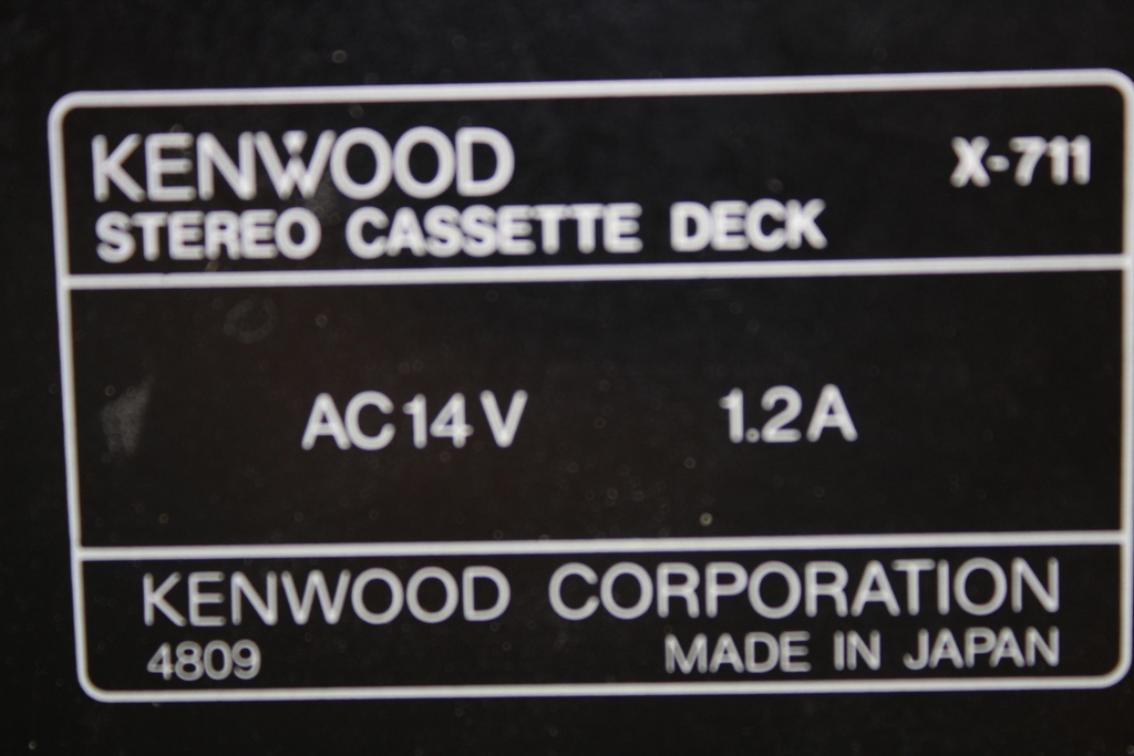 Image of Kenwood Stack System GE-711 Graphic Equalizer X-711 Cassette Deck A711L Receiver