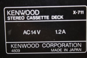 Thumbnail image of Kenwood Stack System GE-711 Graphic Equalizer X-711 Cassette Deck A711L Receiver