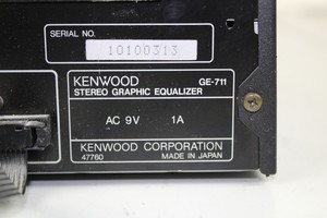 Thumbnail image of Kenwood Stack System GE-711 Graphic Equalizer X-711 Cassette Deck A711L Receiver