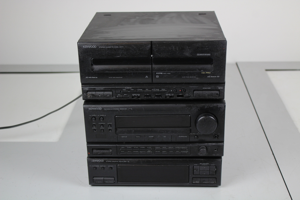 Image of Kenwood Stack System GE-711 Graphic Equalizer X-711 Cassette Deck A711L Receiver