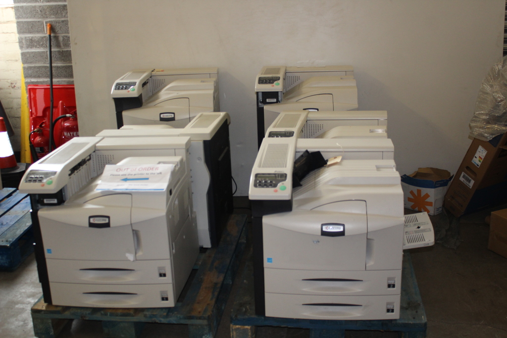 Image of Job Lot of 6 Kyocera Ecosys FS-9530DN Printers 
