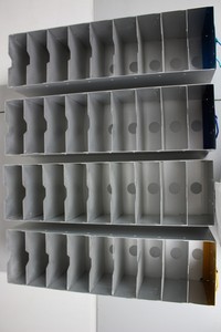 Thumbnail image of Set of 4 Aluminium Planters 51cm x 14cm x 14cm each up-cycled 