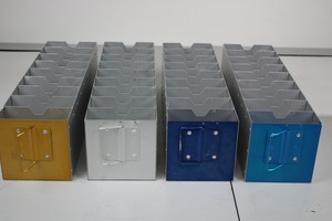 Thumbnail image of Set of 4 Aluminium Planters 51cm x 14cm x 14cm each up-cycled 