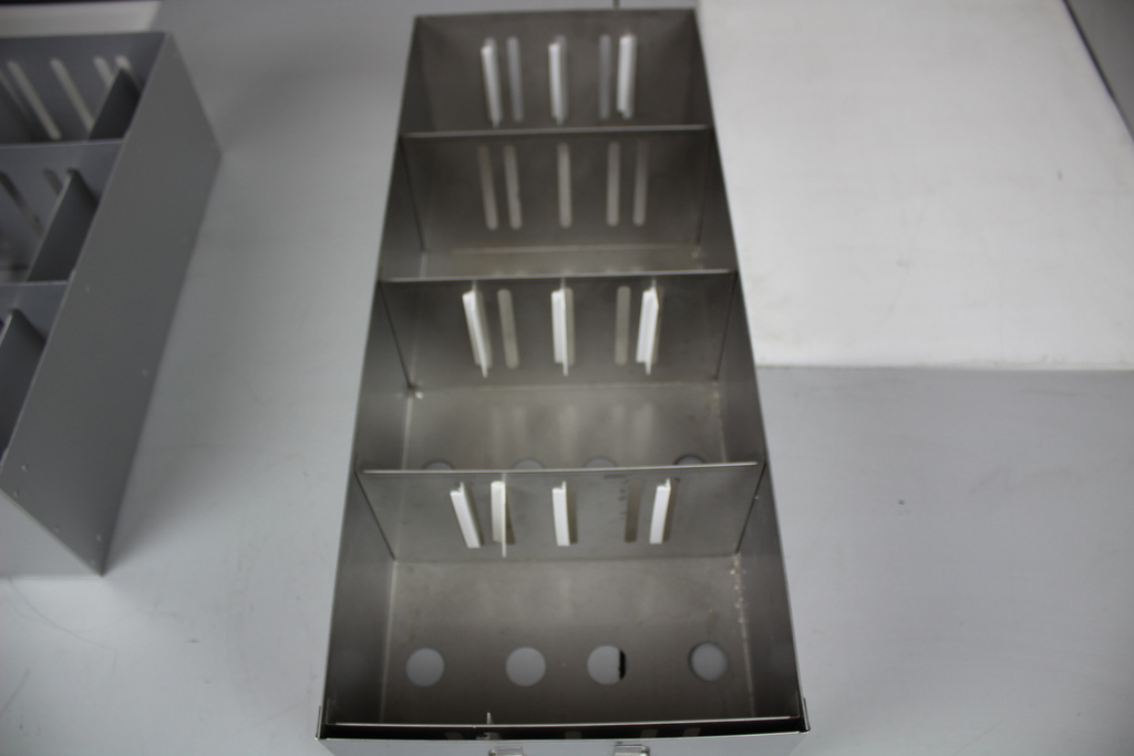 Image of 3 Assorted Planters, 2 aluminium 41x24x17 & 41x24x14, 1 stainless steel 56x23x14