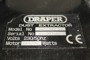 Thumbnail image of Draper Dust Extractor DE1030H 230 V 1000 W