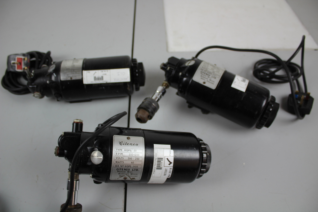Image of Lot of 3 Citenco Motors 2 x KQPS/20, KQ506 Electrical Engineering Eng