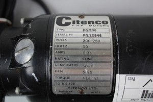 Thumbnail image of Lot of 3 Citenco Motors 2 x KQPS/20, KQ506 Electrical Engineering Eng