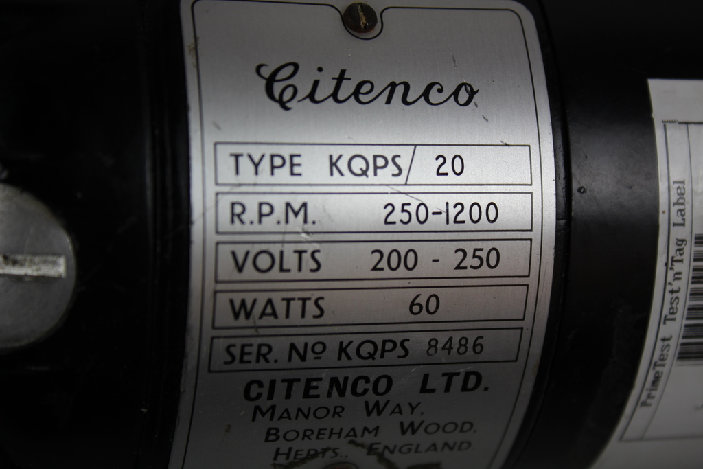 Image of Lot of 3 Citenco Motors 2 x KQPS/20, KQ506 Electrical Engineering Eng