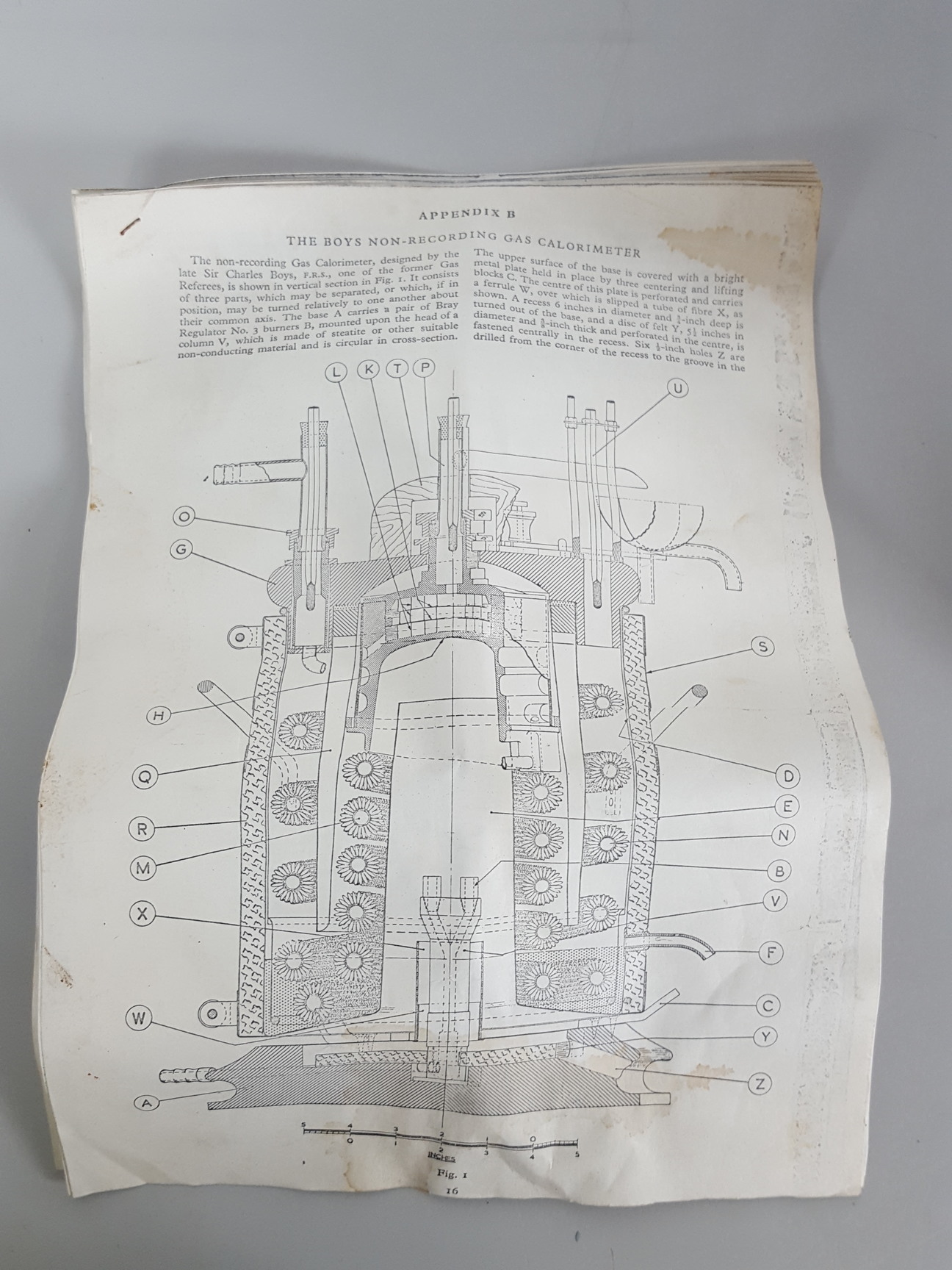 Image of Antique / Vintage Boys Gas Calorimeter by Alex Wright no 1823 Laboratory Lab
