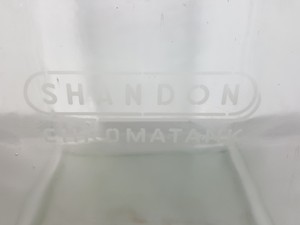 Thumbnail image of Shandon Glass Chromatank Vintage Chromatography Tank  Size H31 x W31 x L31cm Lab
