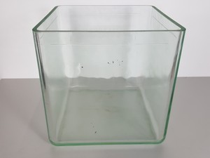 Thumbnail image of Shandon Glass Chromatank Vintage Chromatography Tank  Size H31 x W31 x L31cm Lab