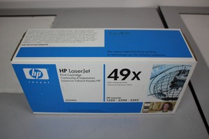 Thumbnail image of Genuine HP Q5949X 49X Laserjet Toner Cartridge Black 1320 3390 3392 New Sealed 