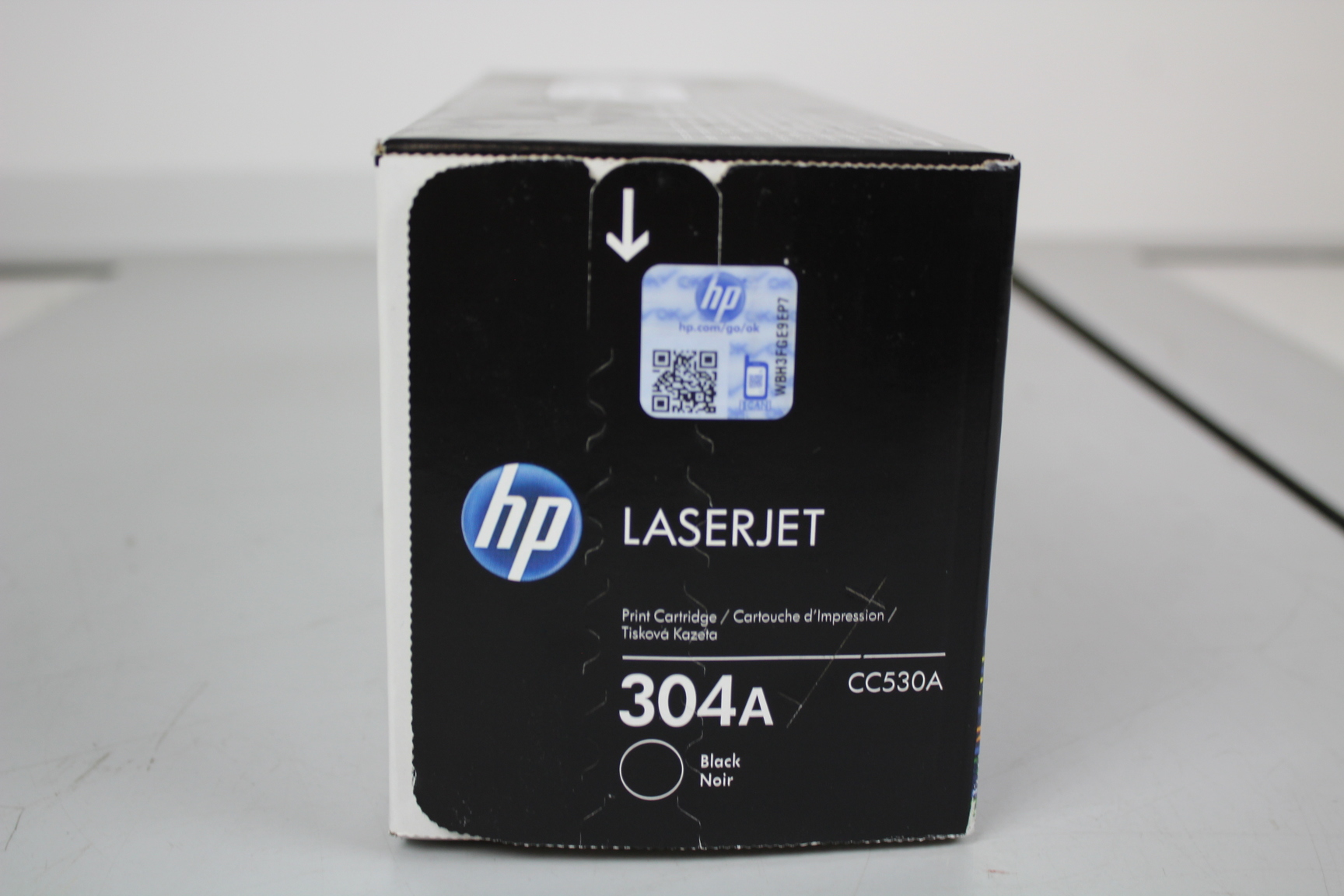 Image of HP OEM Genuine 304A Black (CC530A) Laserjet Toner Cartridge Sealed in Box