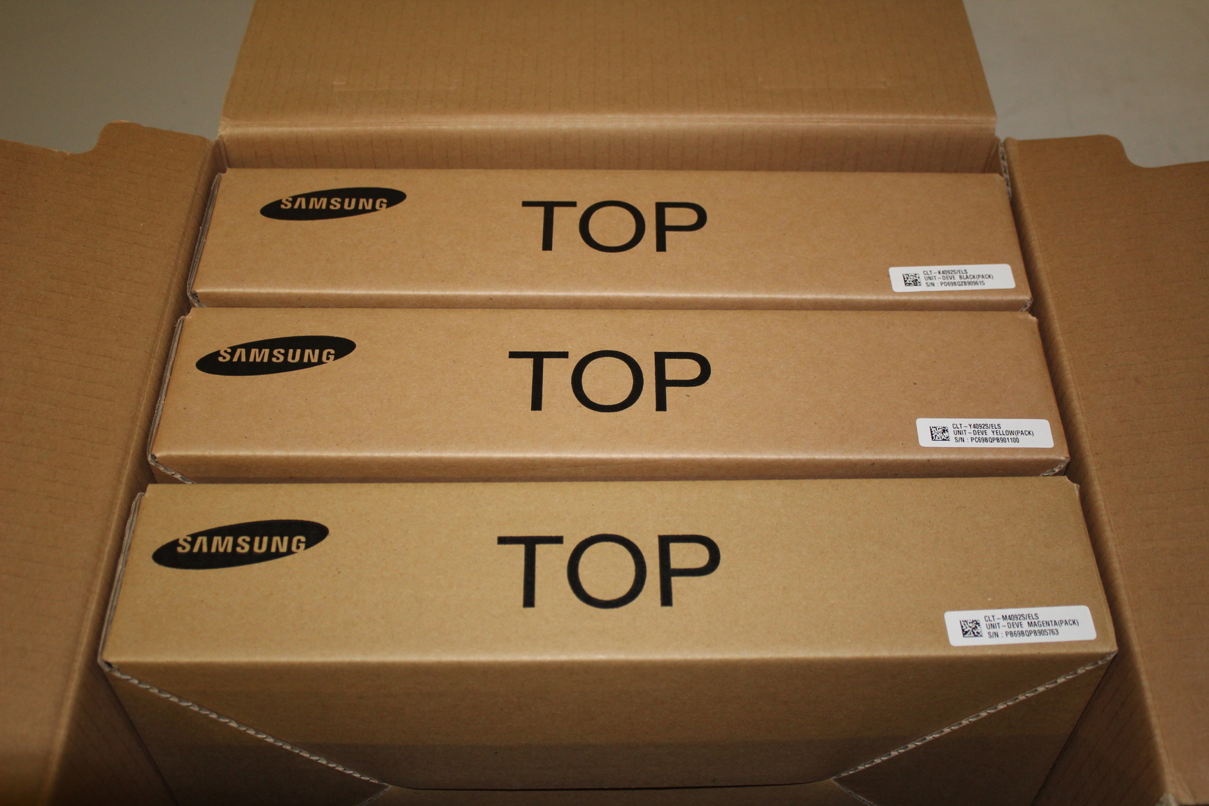Image of Samsung P4092C Value Pack Toners, Missing Cyan, Otherwise Unused 