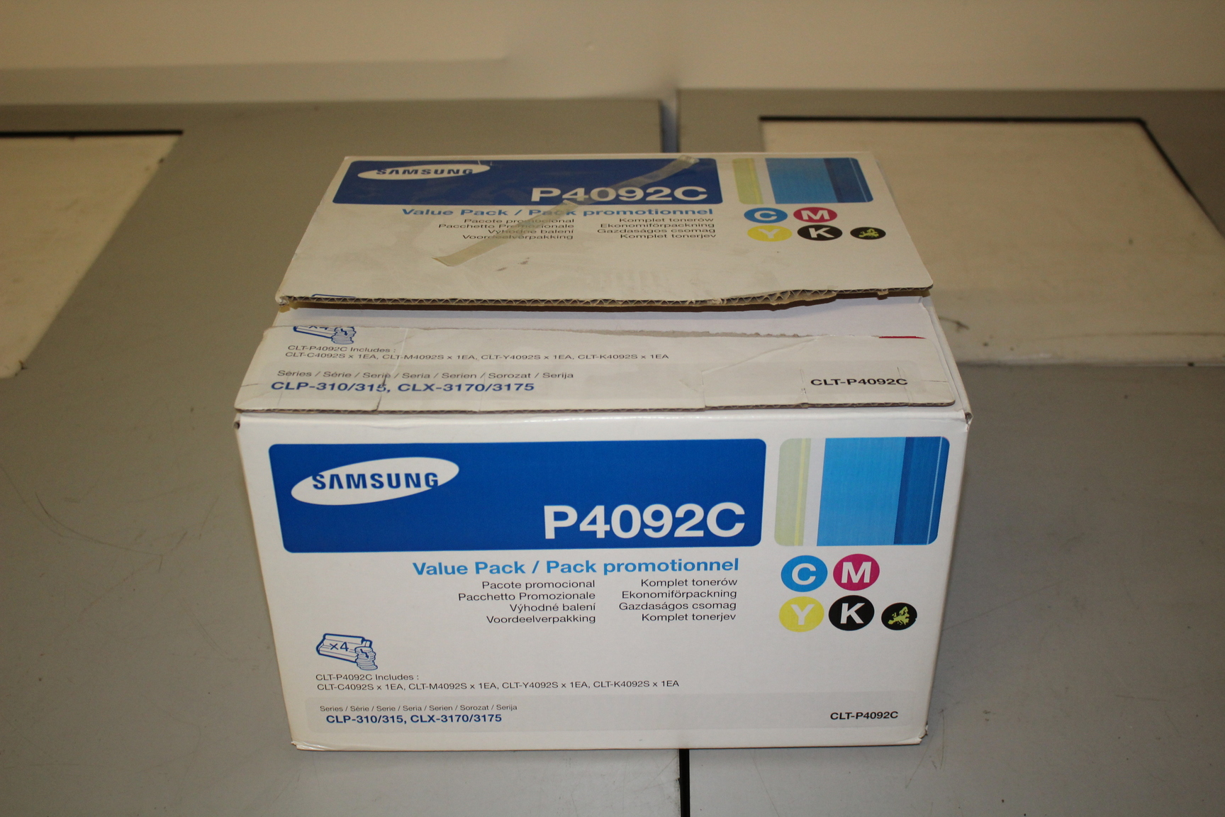 Image of Samsung P4092C Value Pack Toners, Missing Cyan, Otherwise Unused 