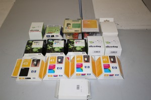 Thumbnail image of Collection of HP Inkjet Cartridges, All unused most still sealed in box