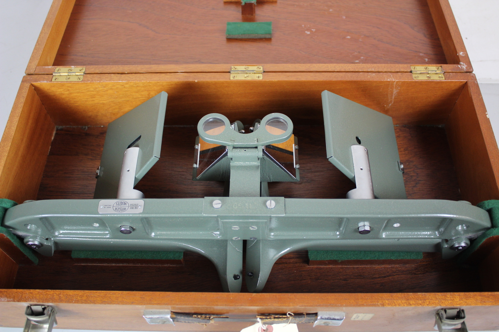 Image of Hilger and Watts SB180 Stereoscope in Wooden Box