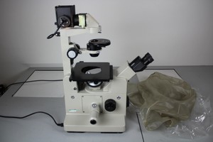 Thumbnail image of Nikon Diaphot Inverted Phase Contrast Microscope w/ Objectives and Eyepieces