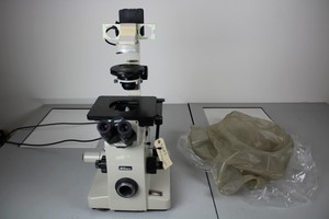 Thumbnail image of Nikon Diaphot Inverted Phase Contrast Microscope w/ Objectives and Eyepieces